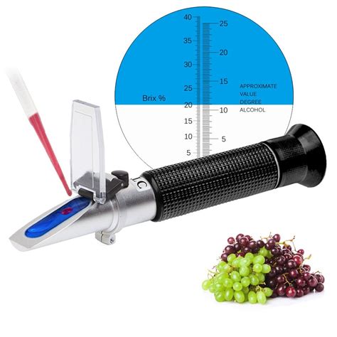 refractometer for grapes|grape must sugar test.